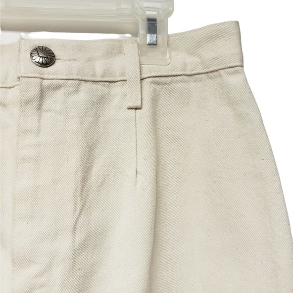 90s Circle T by Marilyn Lenox Western wear off-white denim pencil skirt